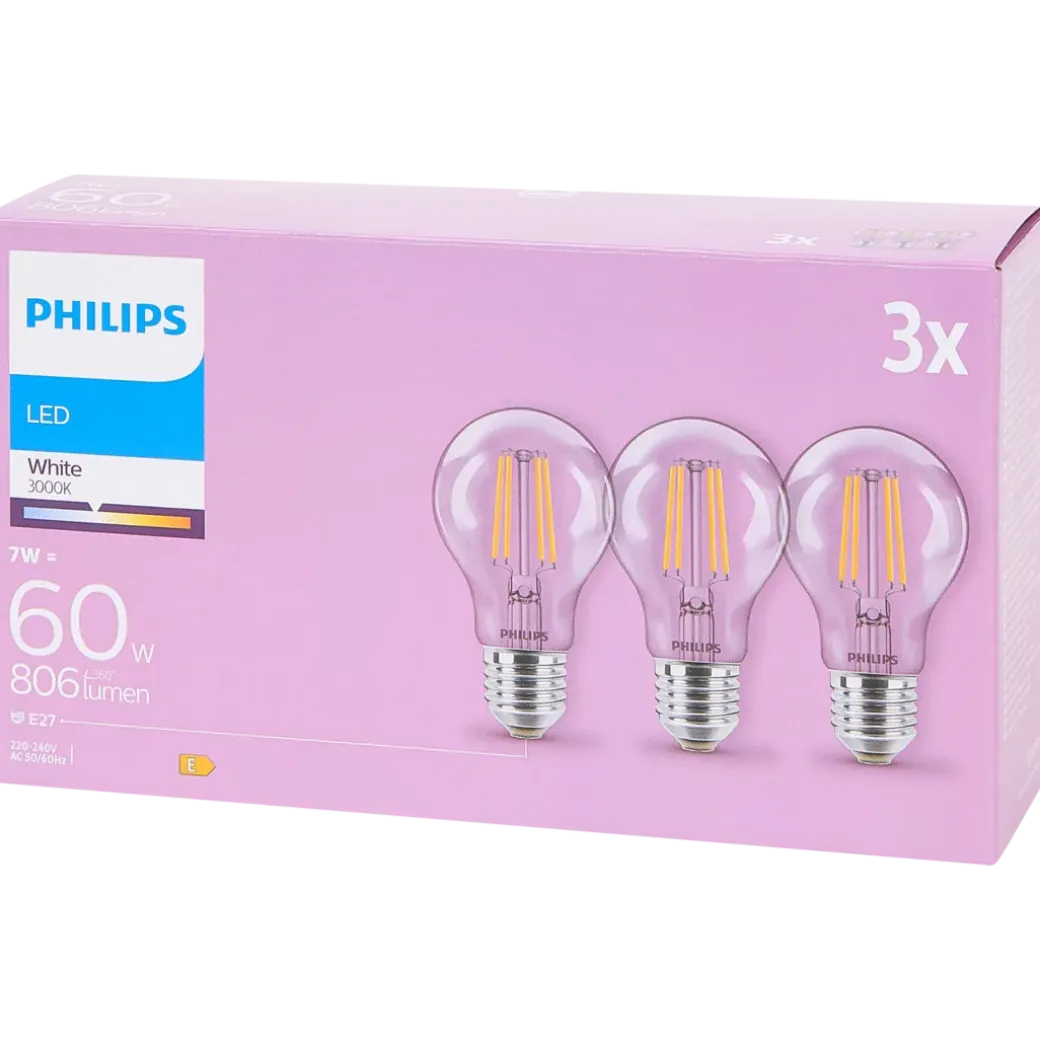 Ampoules à filament Philips 7 watt 806 lm | Action FR