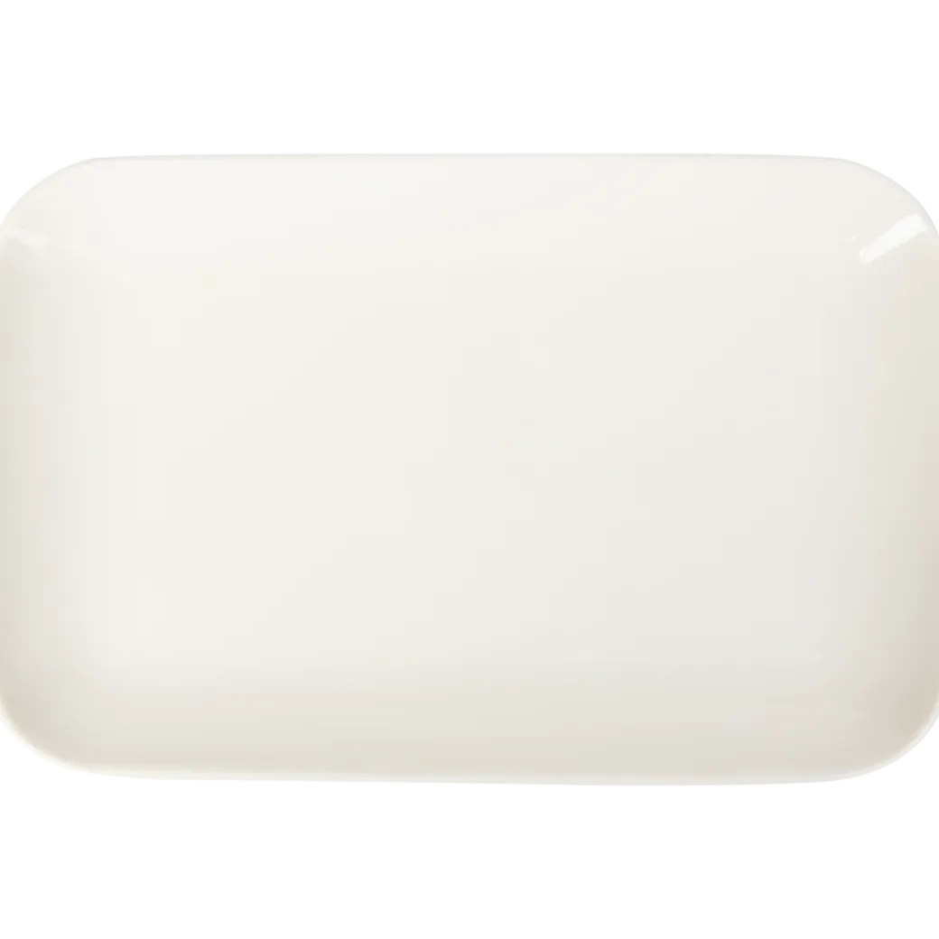 Assiette rectangulaire Blanc | Action FR