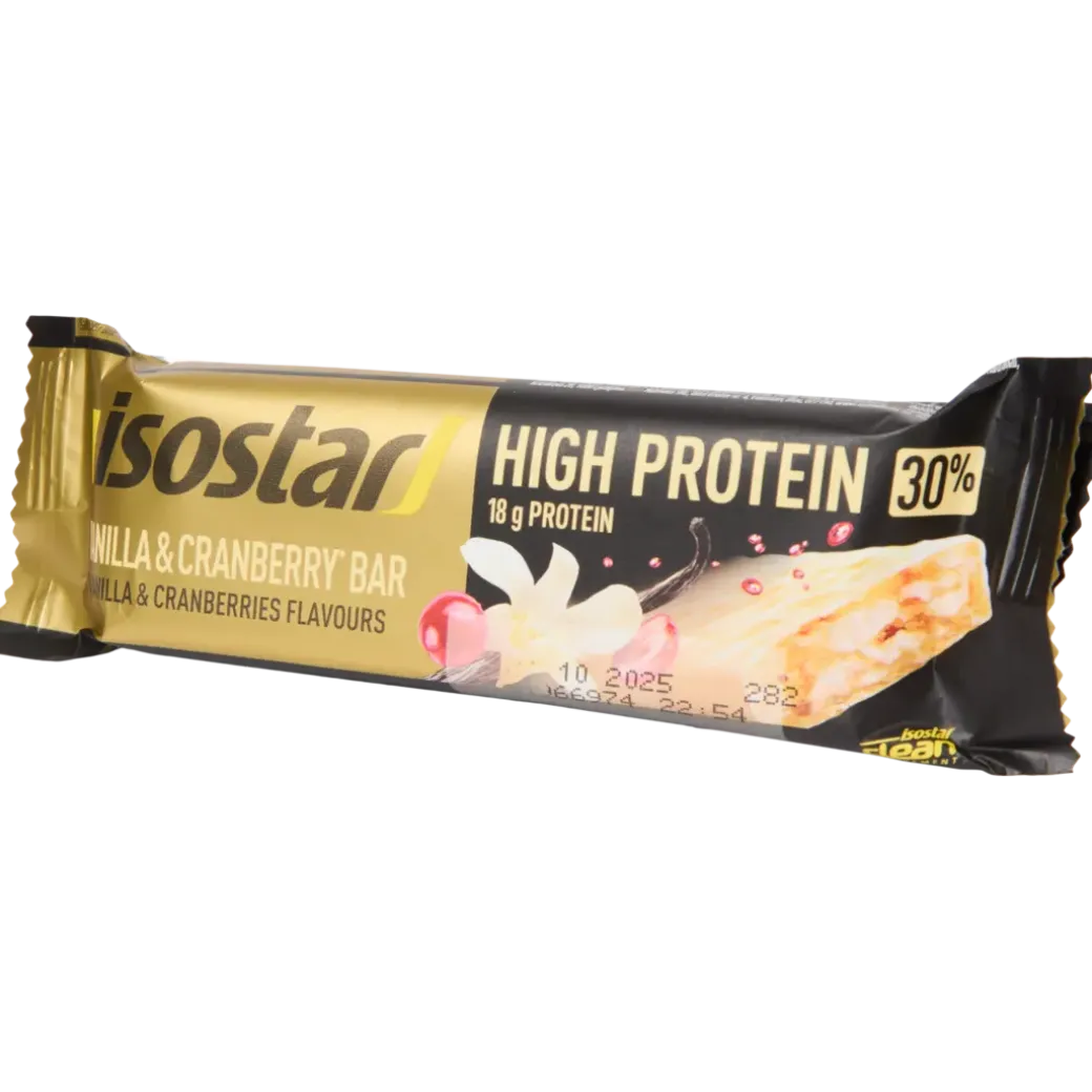 Barre protéinée Isostar Vanille et canneberge | Action FR