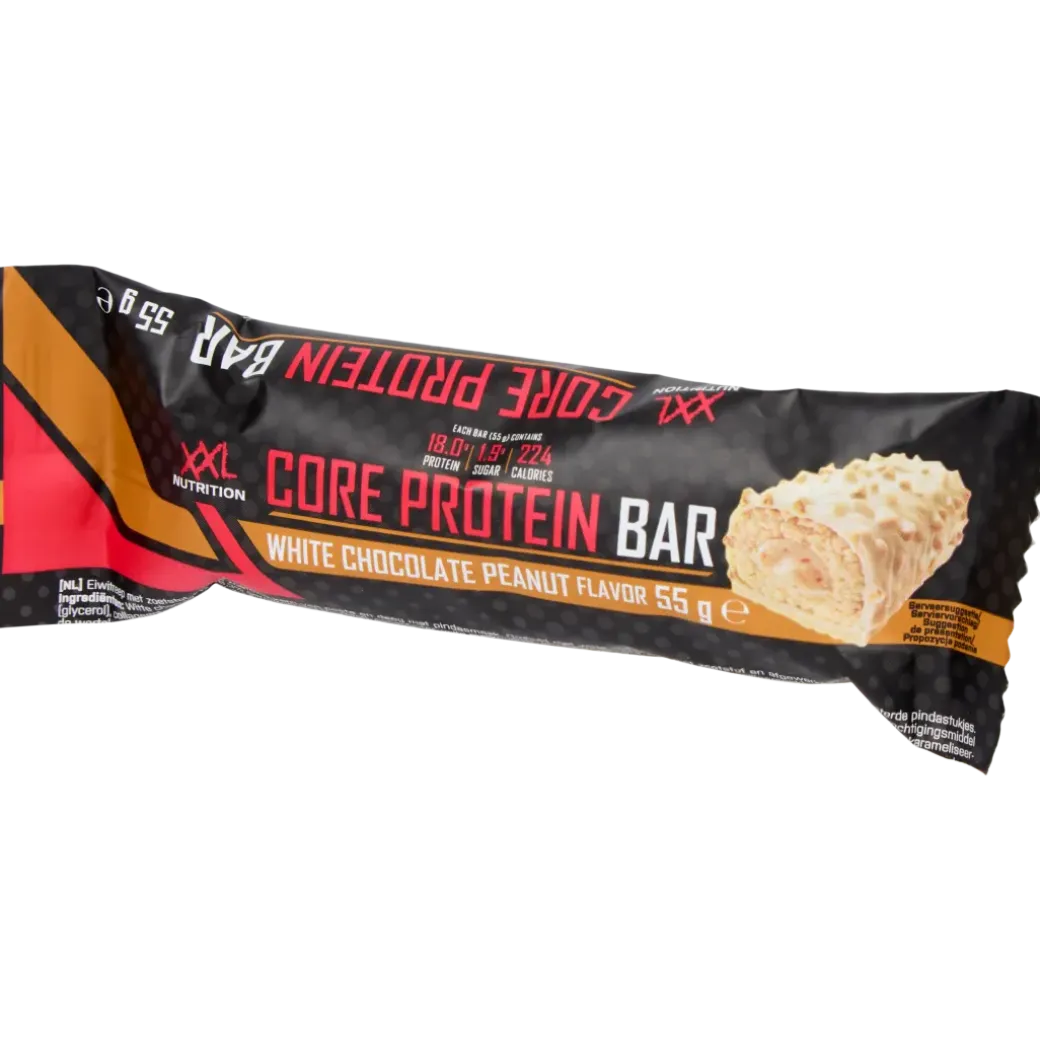 Barre protéinée XXL Nutrition Chocolat blanc & Cacahuètes | Action FR