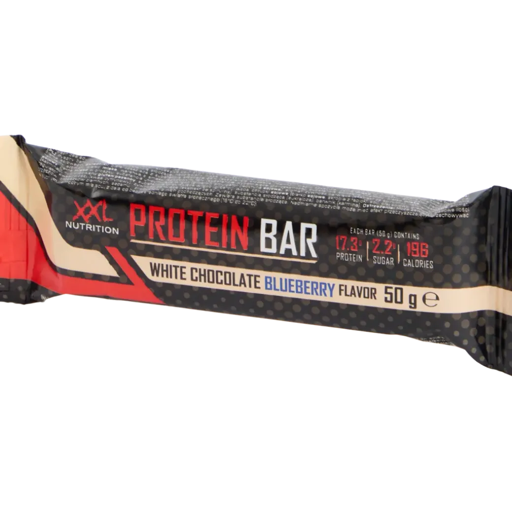 Barre protéinée XXL Nutrition Chocolat blanc & Myrtilles | Action FR
