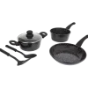 Batterie de cuisine avec ustensiles Ceramic Marble | Action FR