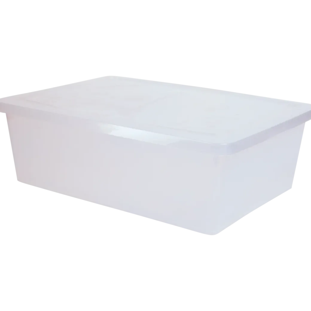 Boîte de rangement en plastique avec couvercle Iris | Action FR