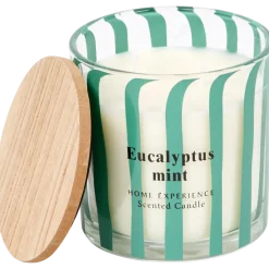 Bougie parfumée dans verre à motif rayé | Action FR