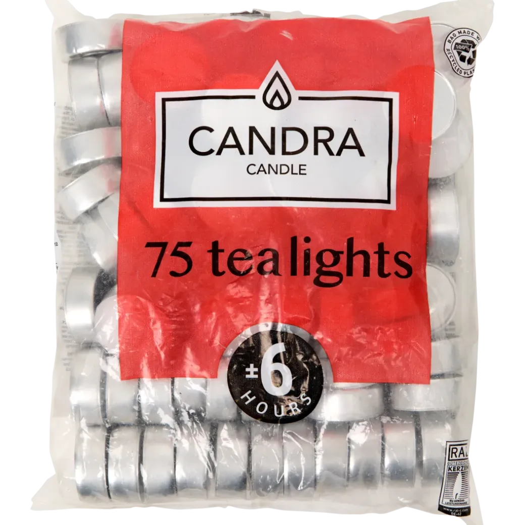 Bougies chauffe-plats Candra Blanc Blanc | Action FR