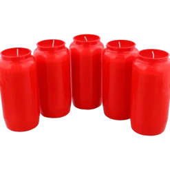 Bougies funéraires rouges Rouge | Action FR