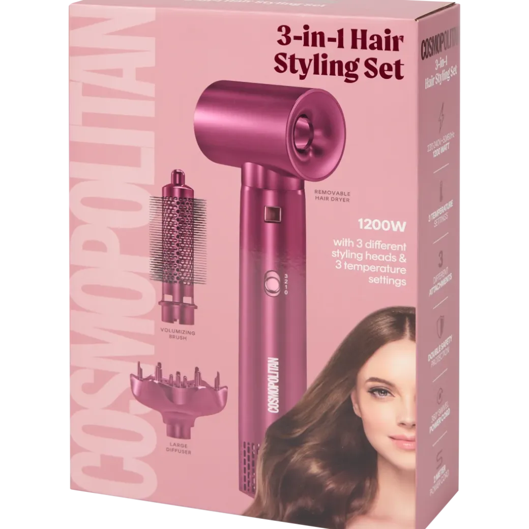 Brosse coiffante 3-en-1 Cosmopolitan | Action FR