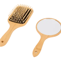Brosse en bambou et miroir | Action FR