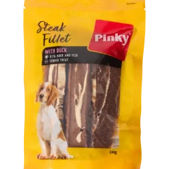 Bâtonnets à mâcher pour chien Pinky Steak Fillets | Action FR