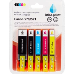 Cartouches d'encre Ink & Print Canon 570/571 | Action FR