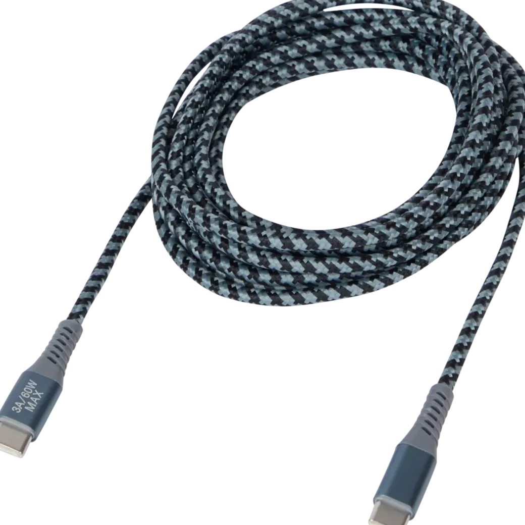 Câble de charge et de données Sologic USB-C à USB-C 3 m | Action FR