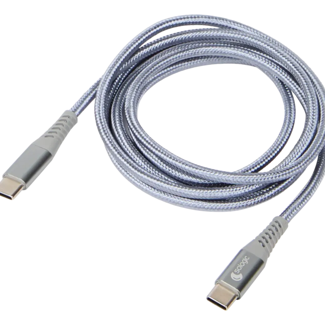 Câble de charge et de transfert de données Sologic USB-C vers USB-C 1.5 m | Action FR