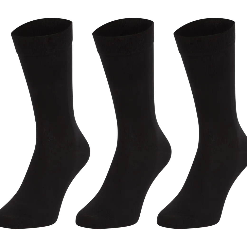 Chaussettes en viscose de bambou Pairz Noir | Action FR