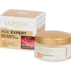 Crème de jour L'Oréal Triple Action Anti-Âge Pro-Rétinol 45+ 50 ml | Action FR