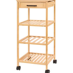 Desserte en bambou 33 x 33 x 73,5 cm | Action FR