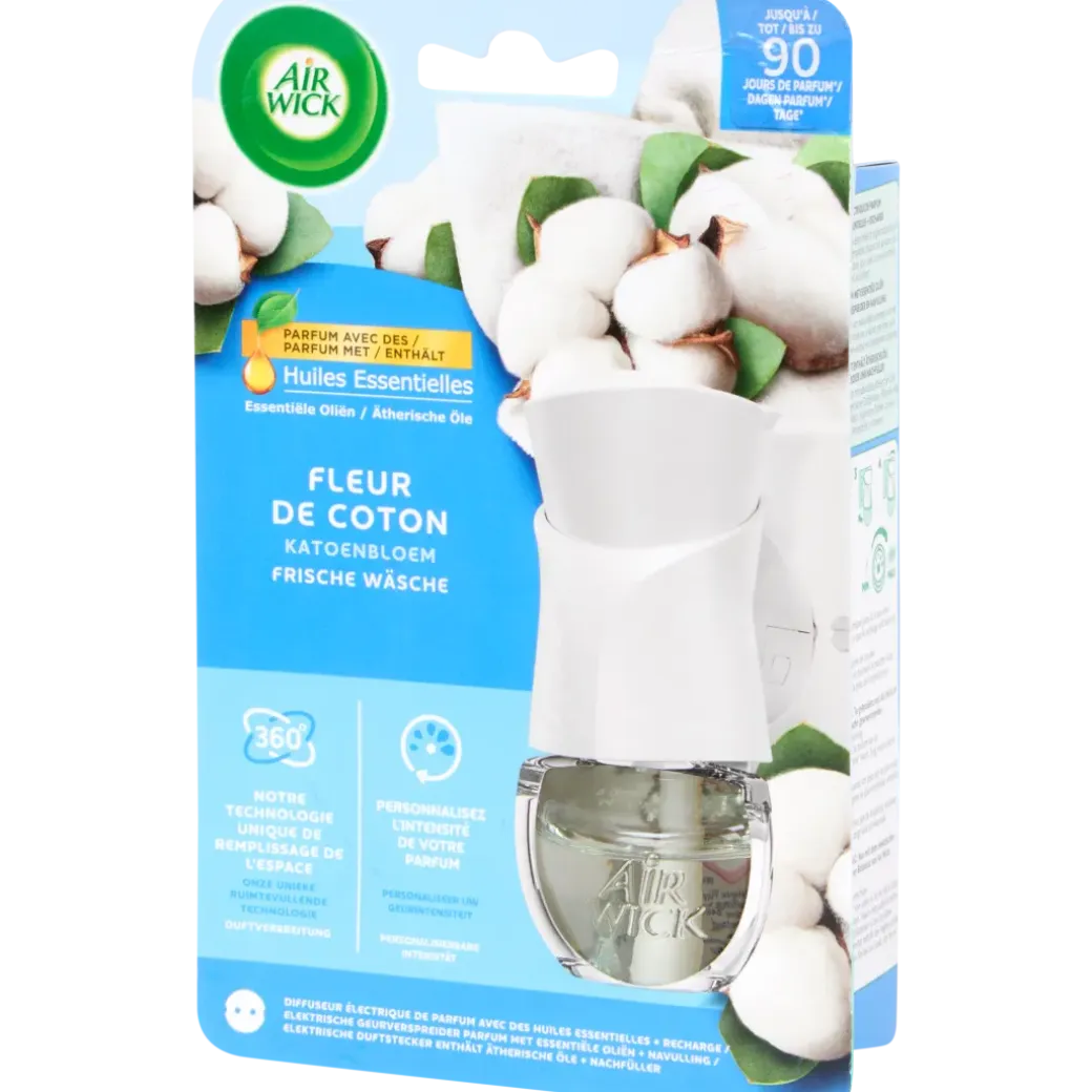 Diffuseur de parfum électrique Air Wick Fleur de coton | Action FR