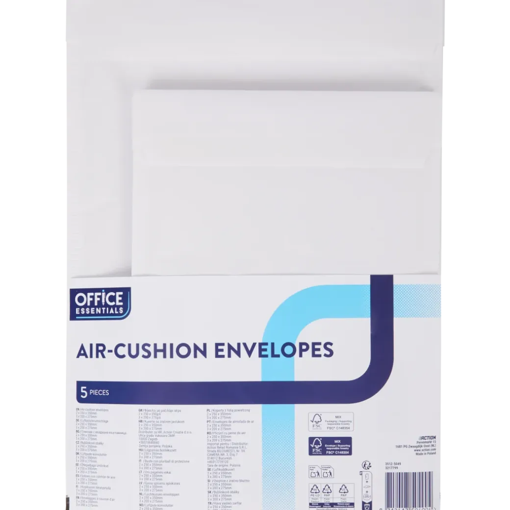 Enveloppes à bulles Office Essentials | Action FR