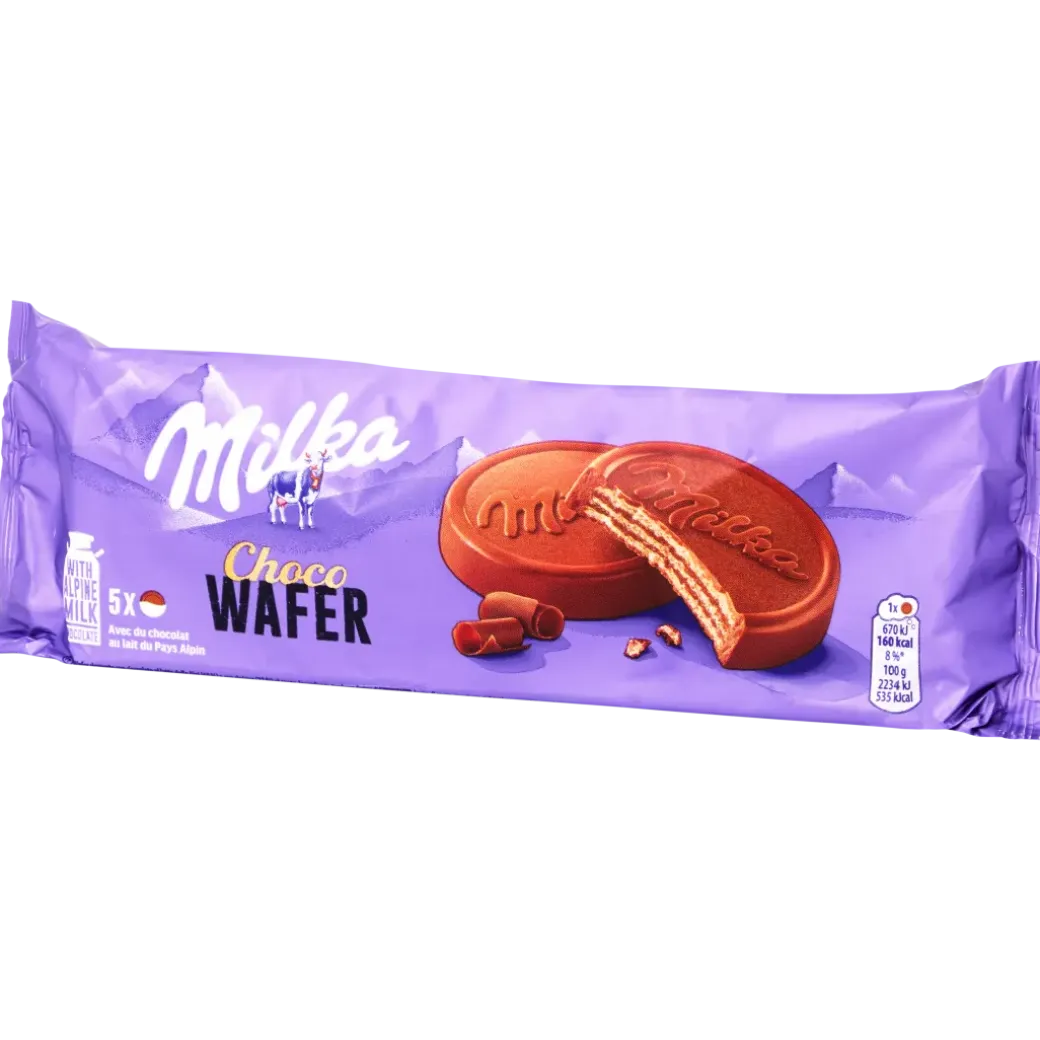 Gaufrettes enrobées de chocolat Milka | Action FR