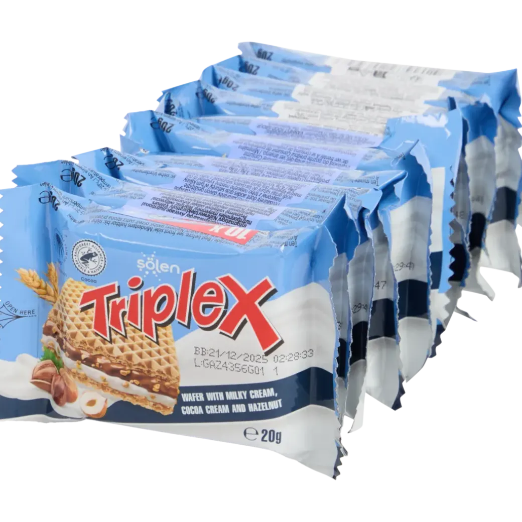 Gaufrettes fourrées aux noisettes Solen Triplex | Action FR