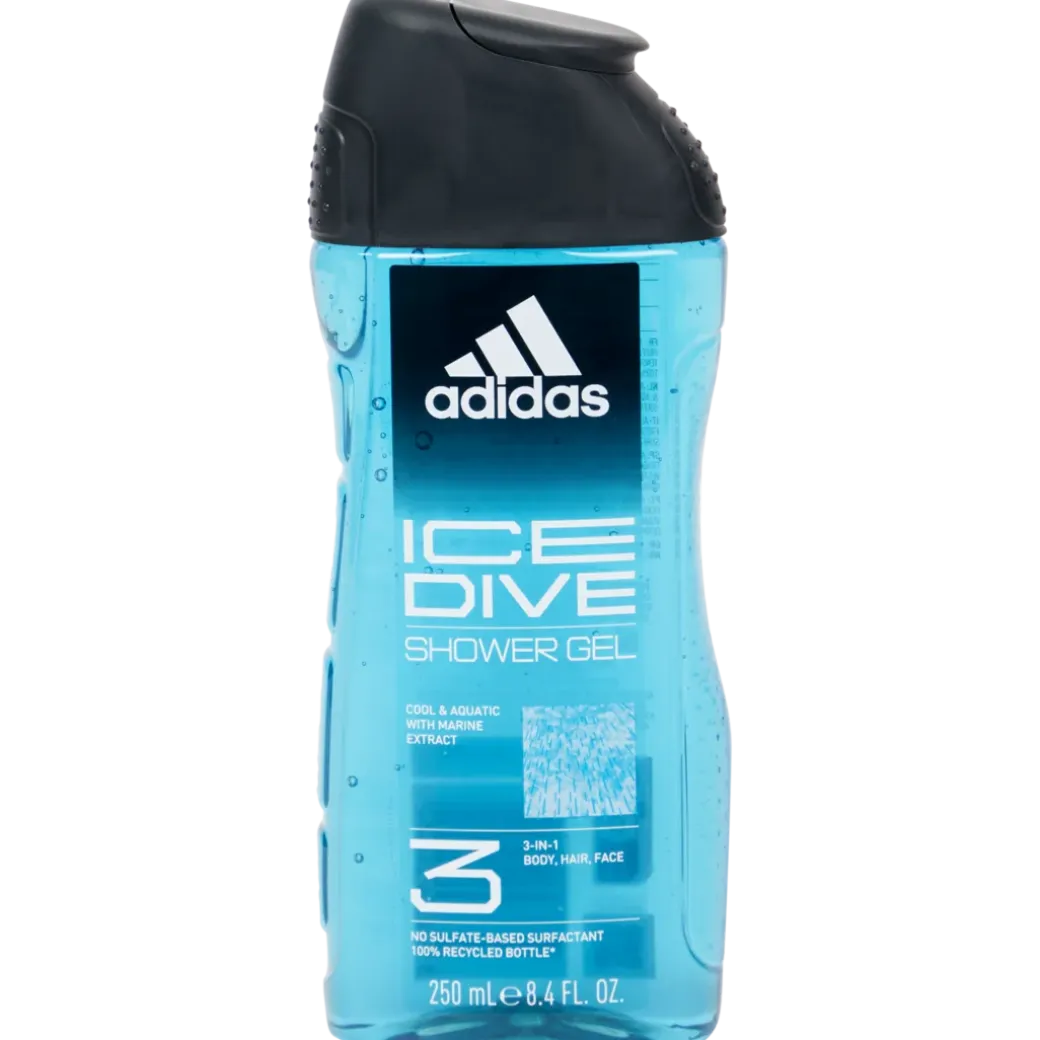 Gel douche 3-en-1 Adidas Ice Dive Frais 250 ml | Action FR