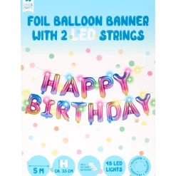 Guirlande de ballons mylar Cool2Party Happy Birthday | Action FR