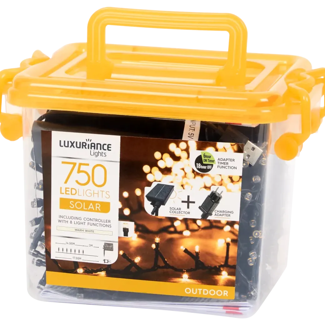 Guirlande lumineuse de Noël solaire Luxuriance Lights | Action FR