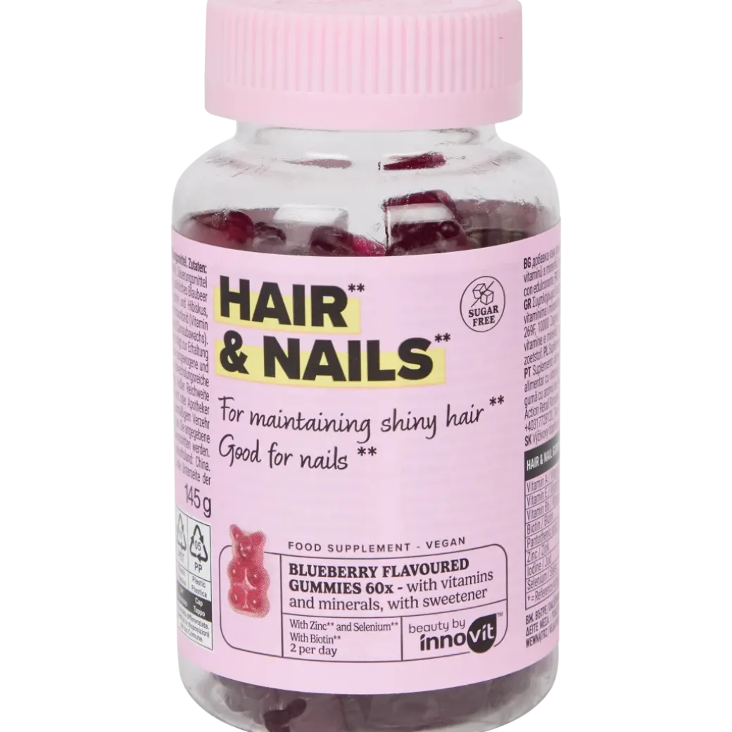 Gummies cheveux et ongles Innovit Myrtille | Action FR