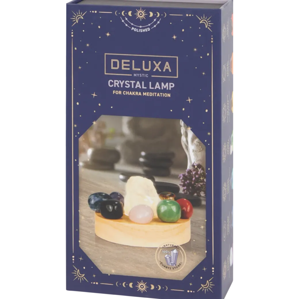 Lampe 7 chakras avec cristaux Deluxa | Action FR