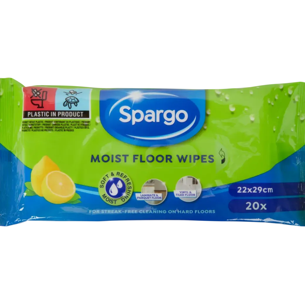 Lingettes humides pour sols Spargo Citron | Action FR