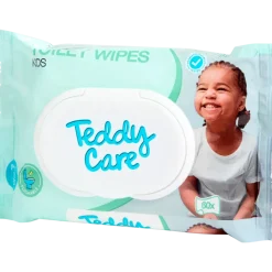 Lingettes humides Teddy Care 60 Pièces | Action FR