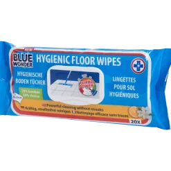 Lingettes hygiéniques pour sol Blue Wonder | Action FR
