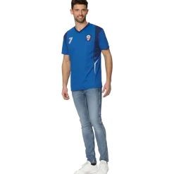 Maillot de football aux couleurs de la France Bleu Homme | Action FR