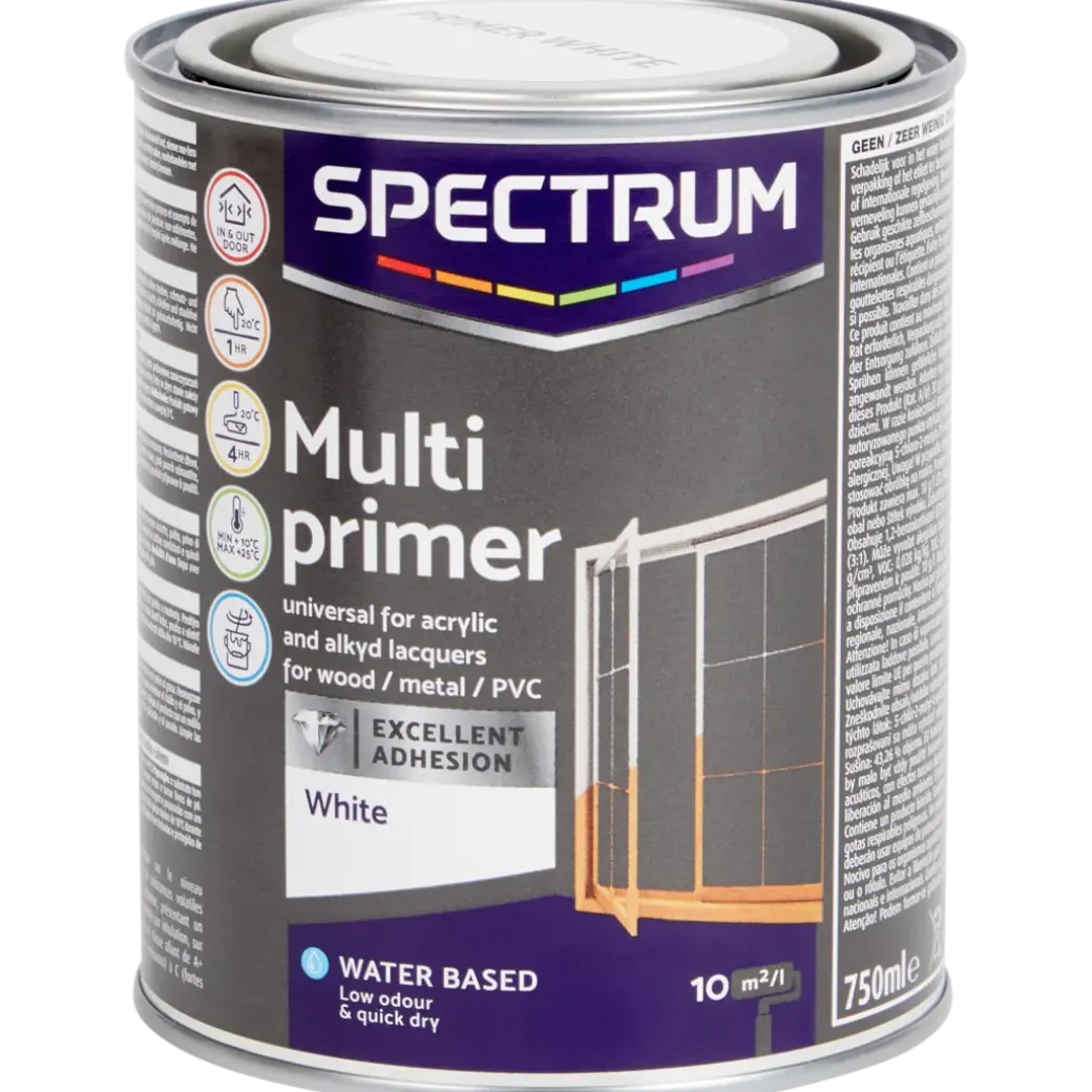 Multiprimer séchage rapide Spectrum Blanc Blanc | Action FR