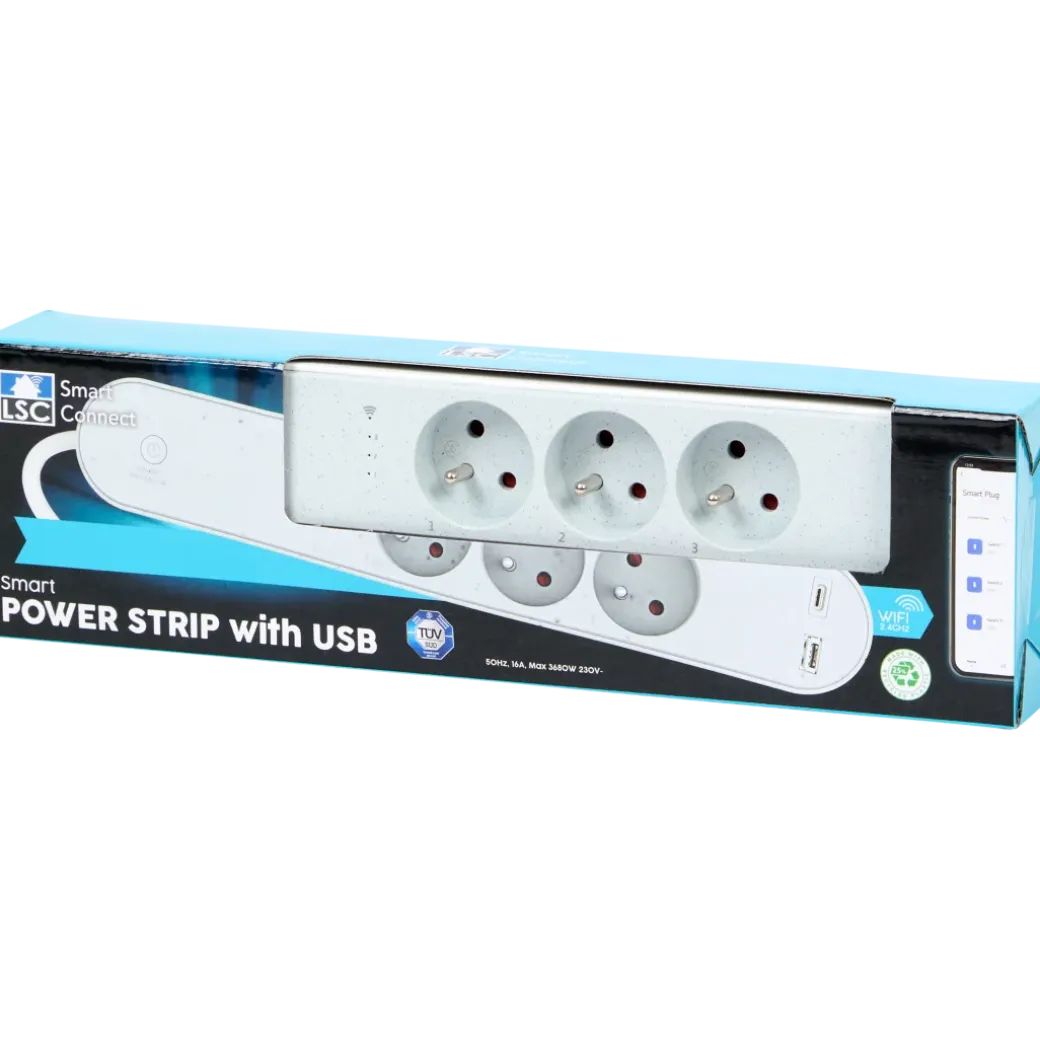 Multiprise connectée LSC Smart Connect 1.4 m | Action FR