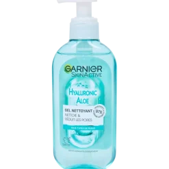 Nettoyant visage Garnier Skin Active Acide hyaluronique et Aloe Vera | Action FR