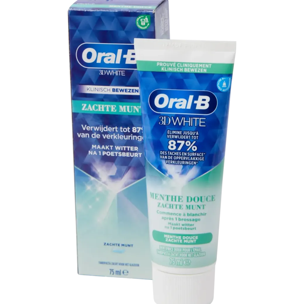 Oral-B dentifrice 3D menthe blanche | Action FR