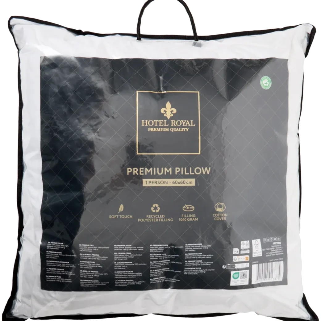Oreiller premium Hotel Royal 60 x 60 cm | Action FR