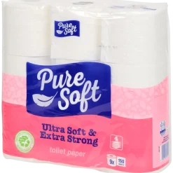 Papier toilette Pure Soft Ultra Doux & Ultra Résistant 9 Pièces | Action FR