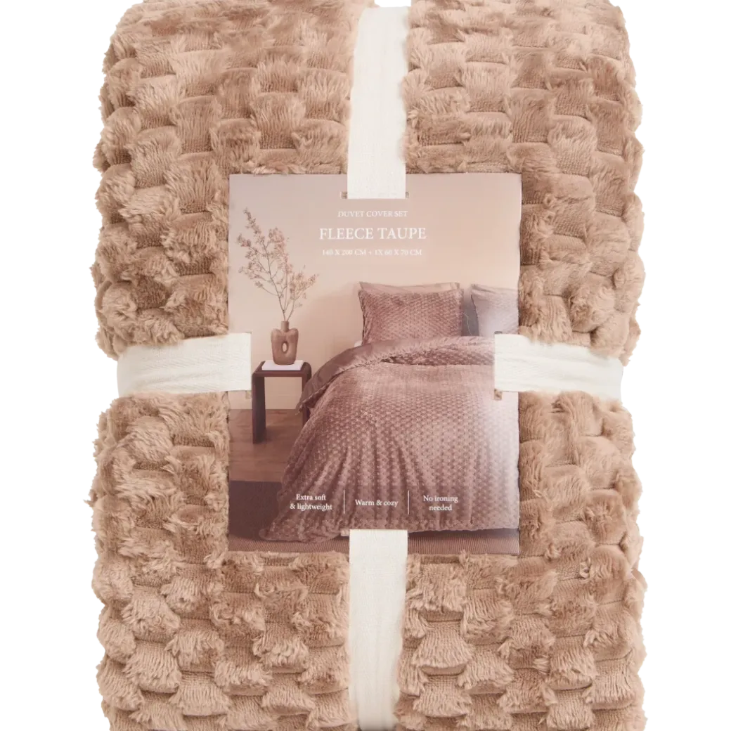 Parure de lit en polaire Coco 140 x 200 cm | Action FR