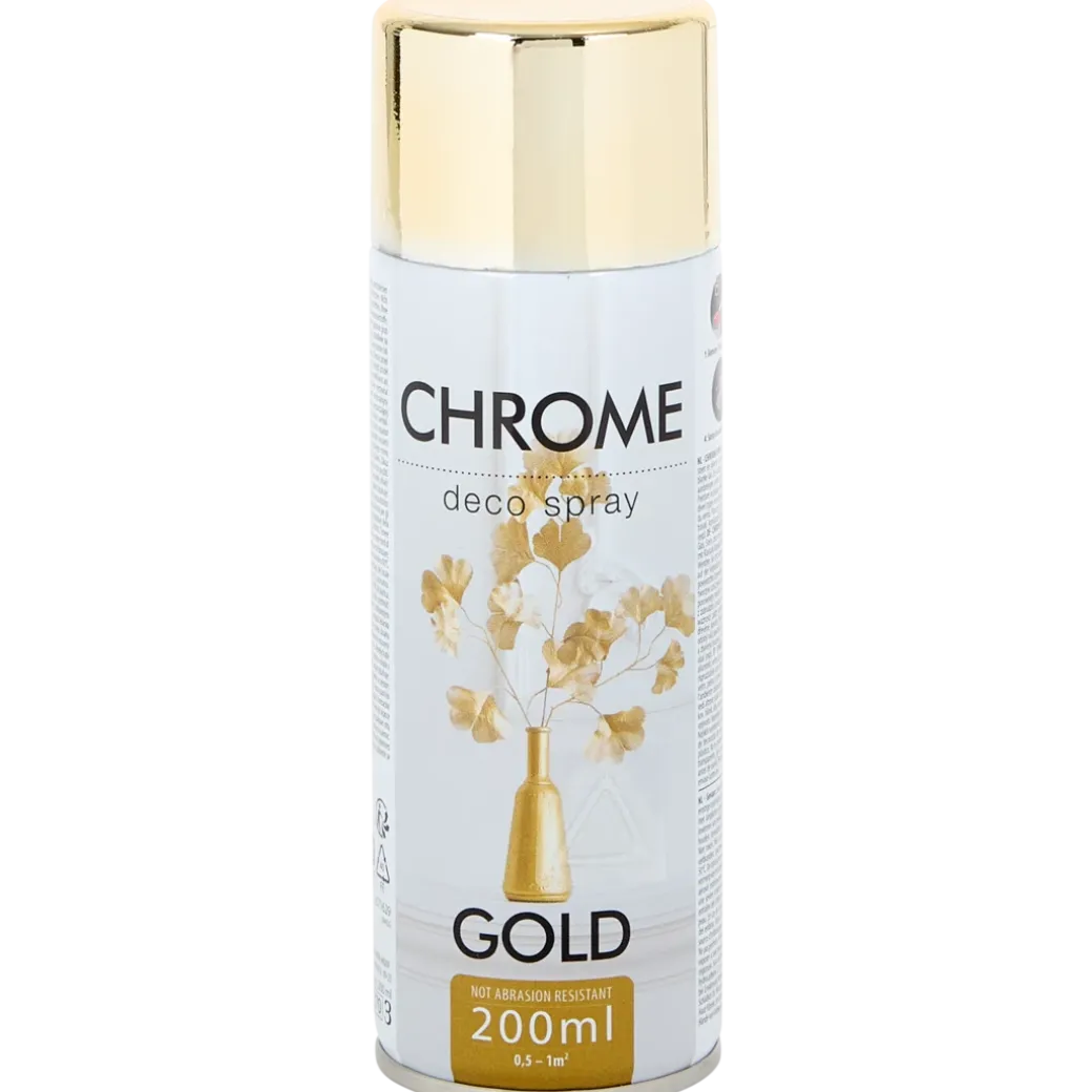 Peinture en aérosol à effet chromé Doré Gold | Action FR