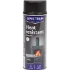 Peinture en aérosol résistante à la chaleur Spectrum Noir mat Noir 400 ml | Action FR