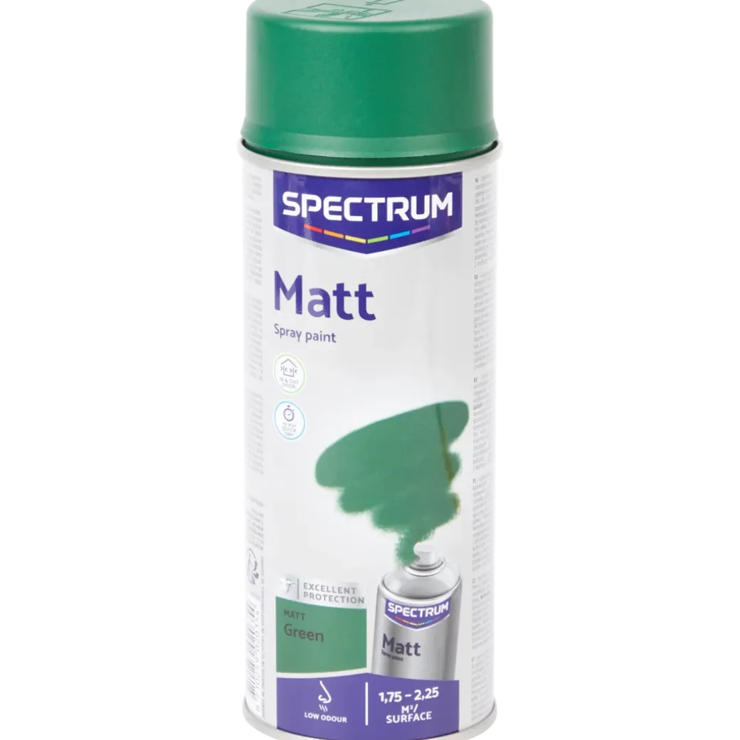 Peinture en aérosol Spectrum Vert mat Vert 400 ml | Action FR