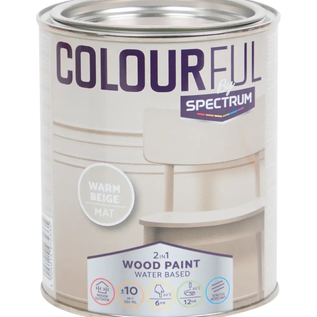 Peinture pour meubles 2-en-1 Spectrum Colourful Beige Beige | Action FR