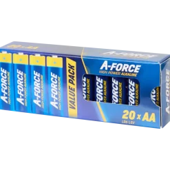 Piles A-Force AA 20 Pièces | Action FR