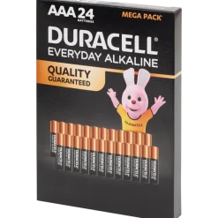 Piles Duracell Everyday Alkaline AAA 24 Pièces | Action FR