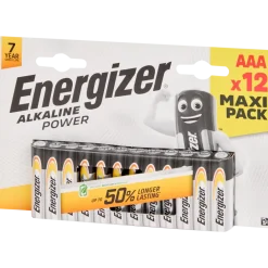 Piles Energizer Alkaline Power AAA 12 Pièces | Action FR