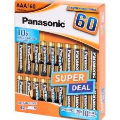 Piles Panasonic AAA 60 Pièces | Action FR