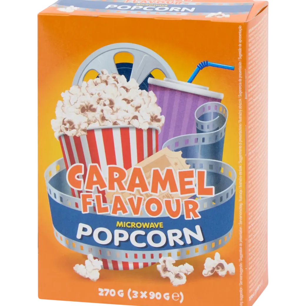 Pop-corn au micro-ondes Caramel beurre salé | Action FR