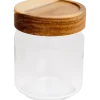 Pot de conservation avec couvercle en acacia 700 ml | Action FR