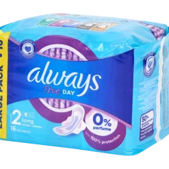 Serviettes hygiéniques Always Free Day 16 Pièces | Action FR